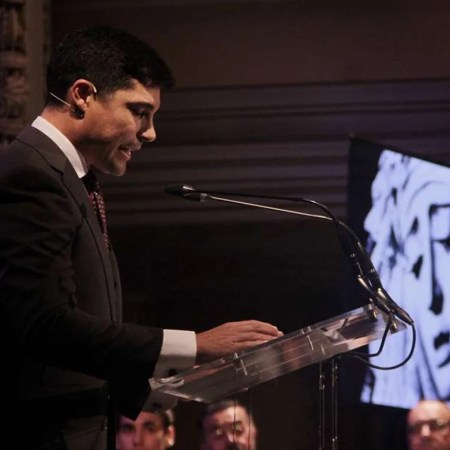 José Antonio Rodríguez en la gala del 25 aniversario de la coronación de la Estrella.