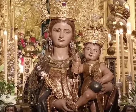 virgen de la bella filial grupo de fieles sevilla